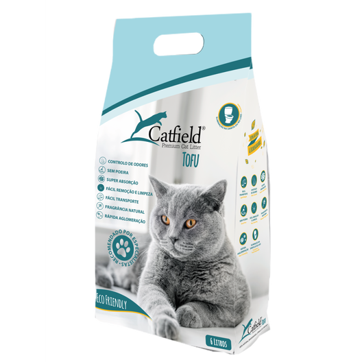 Catfield Premium Tofu Lecho aglomerante para gatos, , large image number null